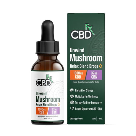 CBDfx CBN+CBD Relax Blend Mushroom Tincture