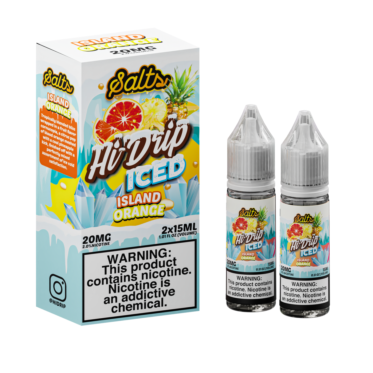 Hi Drip Salt Iced Nicotine E-Juice 30ML (20MG) (50MG)