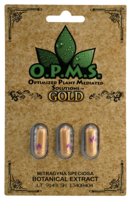 OPMS Kratom Mitragyna Speciosa Botanical Extract Capsules