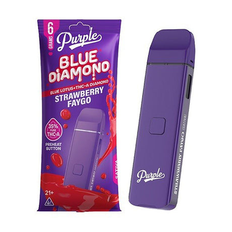 Purple Blue Diamond Lotus+THC-A Diamond Disposable - 6G