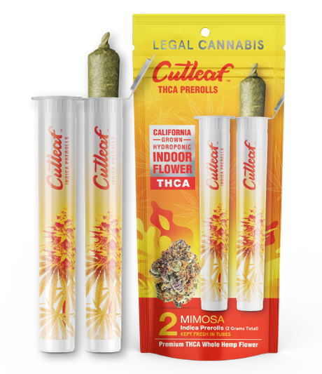 Cutleaf THCA Prerolls - California Indoor-Grown Hydroponic, 2g