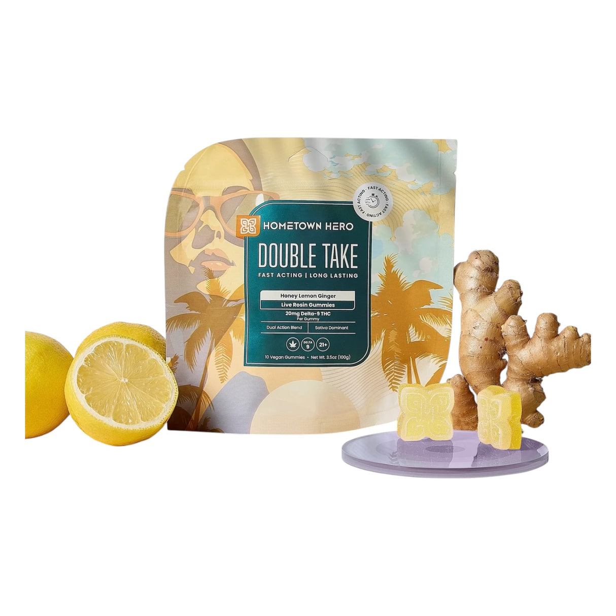 Hometown Hero Double Take Delta-9 Live Rosin Gummies - 200mg