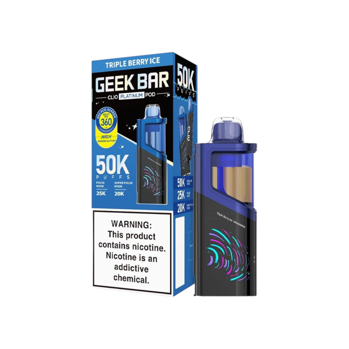 Geek Bar Clio Platinum Disposable Pod - 50,000 Puffs