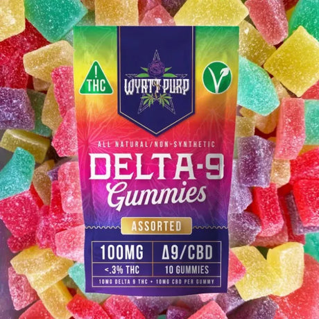 Wyatt Purp THC:CBD Hemp Derived Gummies - 100MG