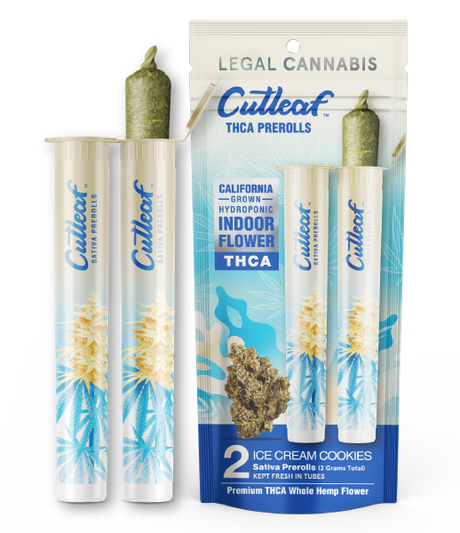 Cutleaf THCA Prerolls - California Indoor-Grown Hydroponic, 2g