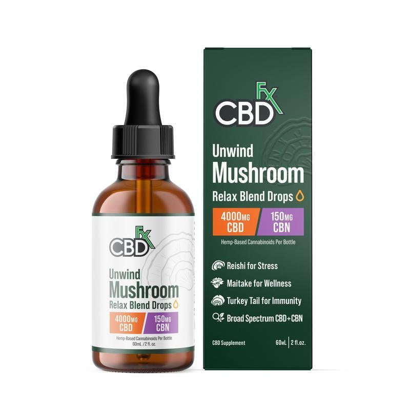 CBDfx CBN+CBD Relax Blend Mushroom Tincture