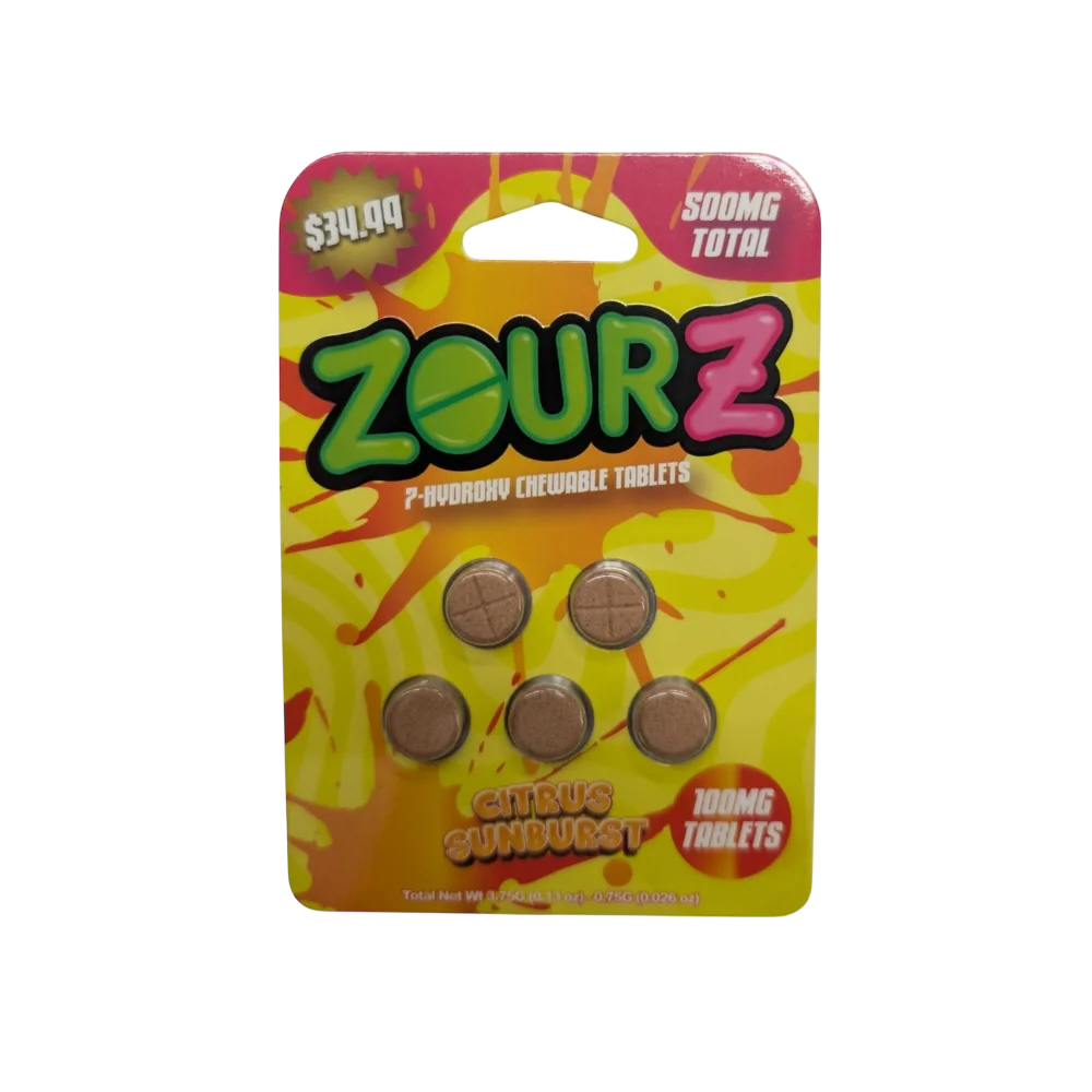 ZourZ 7-Hydroxy Chewable Tablets - 500mg