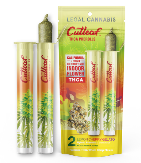 Cutleaf THCA Prerolls - California Indoor-Grown Hydroponic, 2g