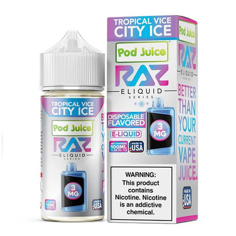 Pod Juice X Raz Nicotine E-Juice - 100ml