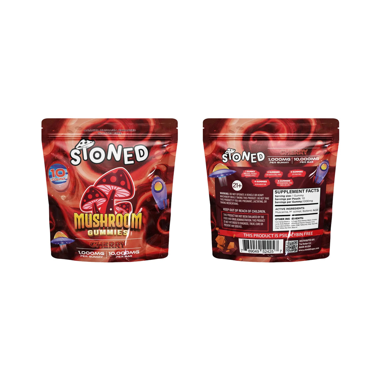 Stoned: Mushroom Gummies - 10,000mg