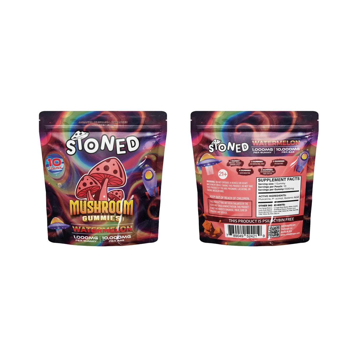 Stoned: Mushroom Gummies - 10,000mg