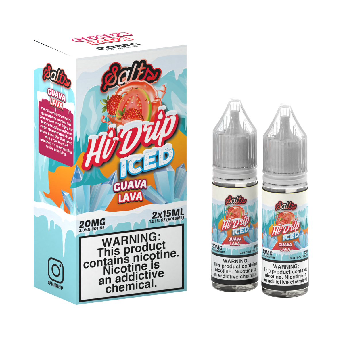 Hi Drip Salt Iced Nicotine E-Juice 30ML (20MG) (50MG)