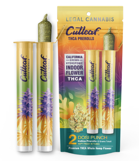 Cutleaf THCA Prerolls - California Indoor-Grown Hydroponic, 2g