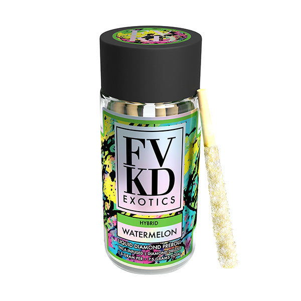 FVKD Exotics THCA Liquid Diamond Infused Pre-Rolls - 7.5g