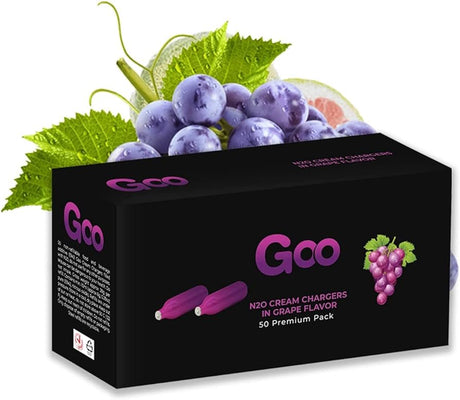 Goo N20 Cream Chargers In Natural Flavors - 50 Pack