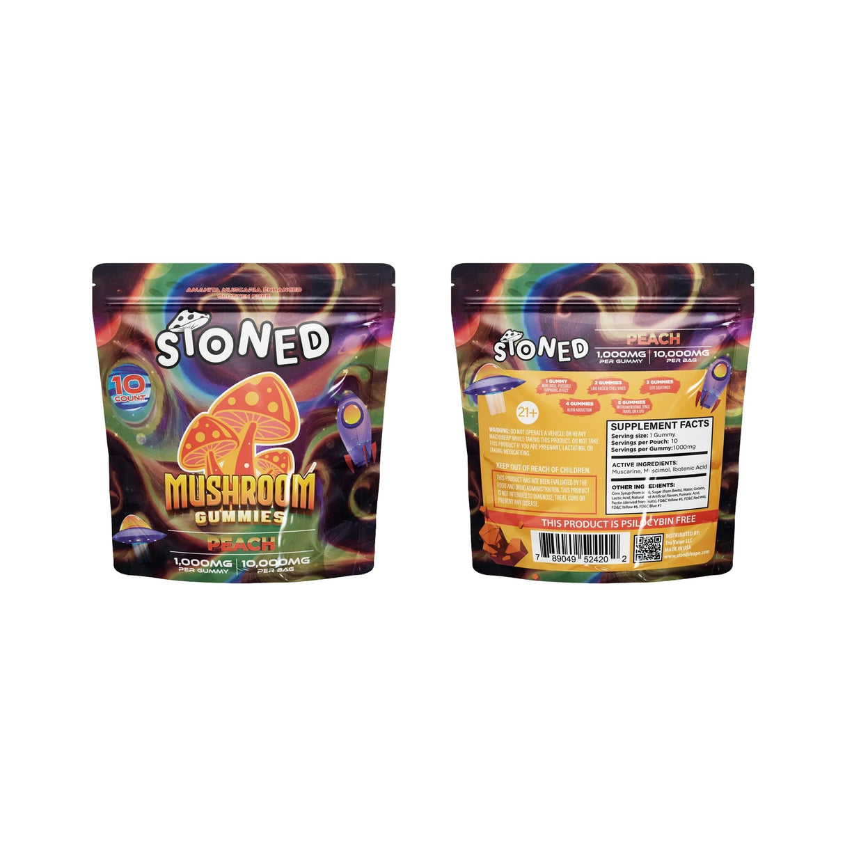 Stoned: Mushroom Gummies - 10,000mg