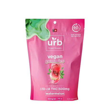 Urb Finest Flowers Delta 8/Delta 10 Vegan Gummies