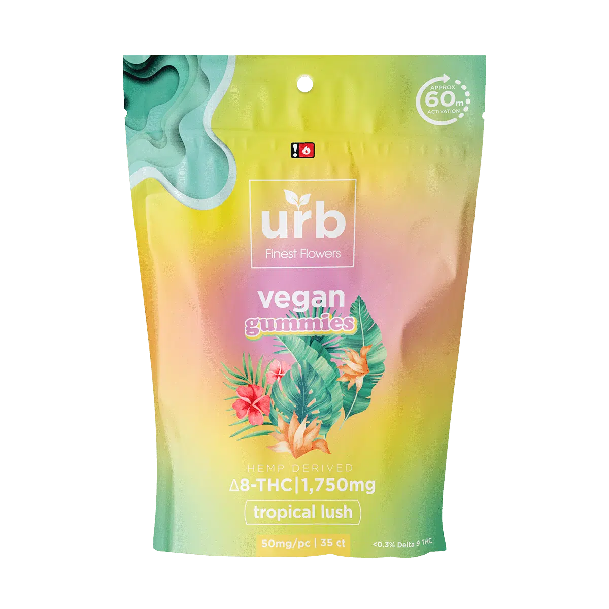 Urb Finest Flowers Delta 8/Delta 10 Vegan Gummies