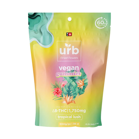 Urb Finest Flowers Delta 8/Delta 10 Vegan Gummies