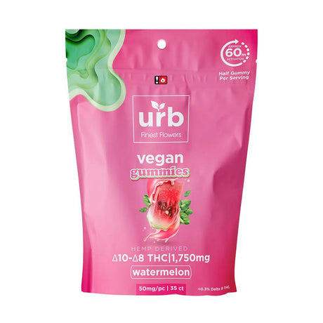 Urb Finest Flowers Delta 8/Delta 10 Vegan Gummies