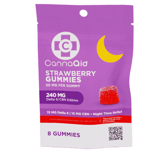 Cannaaid THC Delta 8 + CBN Gummies - 240MG