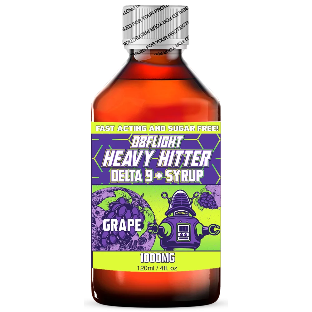 D8Flight: Heavy Hitter Delta 9 Syrup - 1000mg