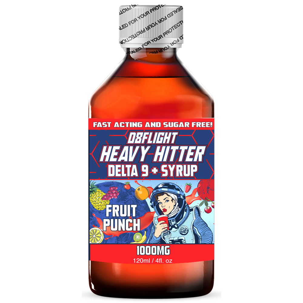 D8Flight: Heavy Hitter Delta 9 Syrup - 1000mg