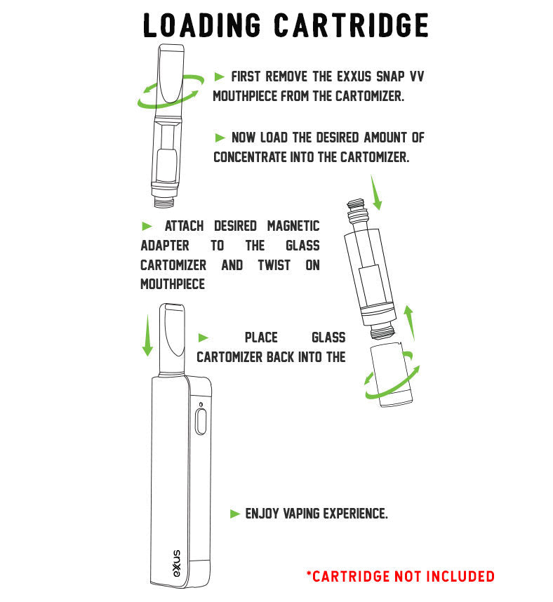 Exxus Vape Snap VV Cartridge Vaporizer