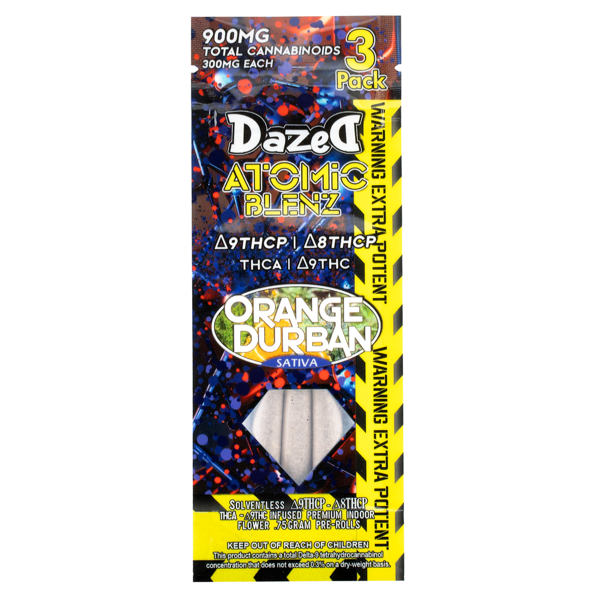 Dazed Atomic Blenz Pre-Rolls - 900MG