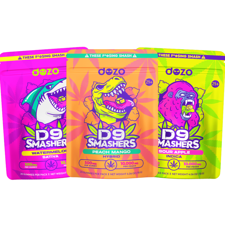 Dozo D9 Smashers Gummies - 10,000MG