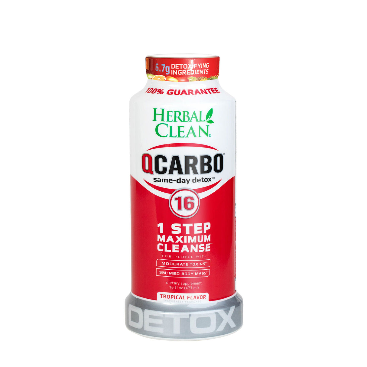 Herbal Clean Qcarbo Same Day Detox 16 FL OZ