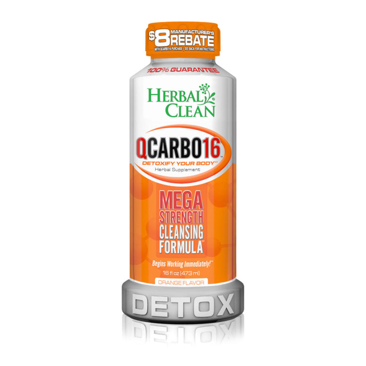 Herbal Clean Qcarbo Same Day Detox 16 FL OZ