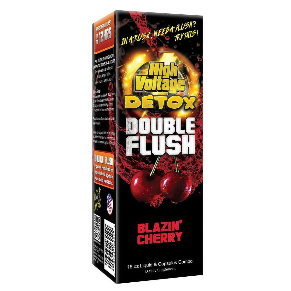 High Voltage Detox Double Flush: Liquid & Capsules Combo - 16 oz (473 ml)