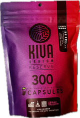 KIVA Kratom Reserve 300 Pure Whole Leaf Botanical Capsules