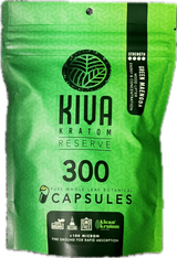 KIVA Kratom Reserve 300 Pure Whole Leaf Botanical Capsules