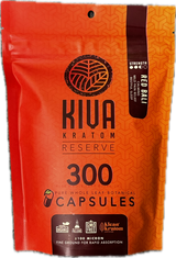 KIVA Kratom Reserve 300 Pure Whole Leaf Botanical Capsules