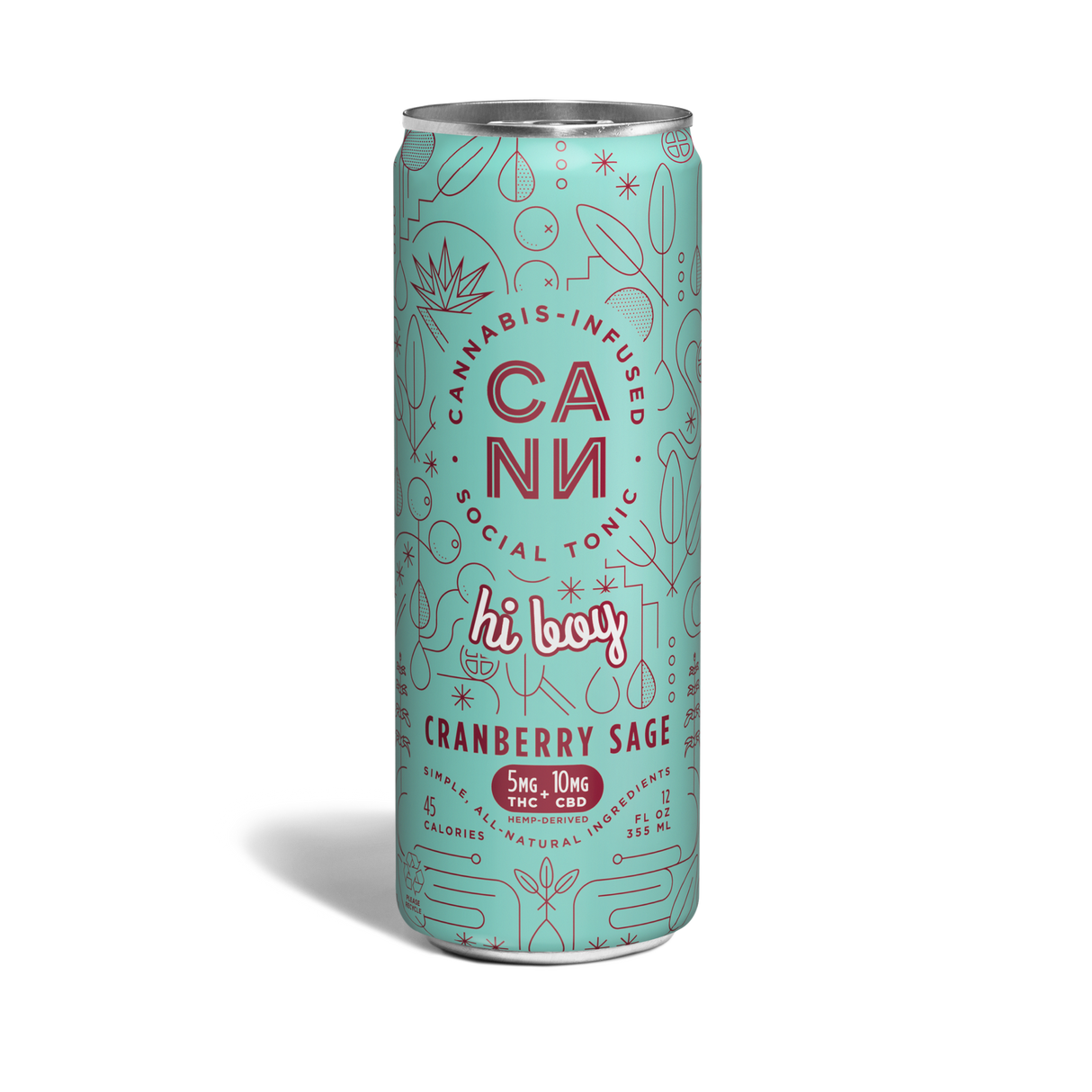 CANN: Cannabis-Infused Social Tonic - 5mg THC + 10mg CBD, 12 fl oz (355 ml)