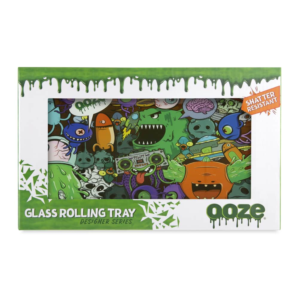 Ooze Glass Rolling Tray Designer Series Medium - Shatter Resistant