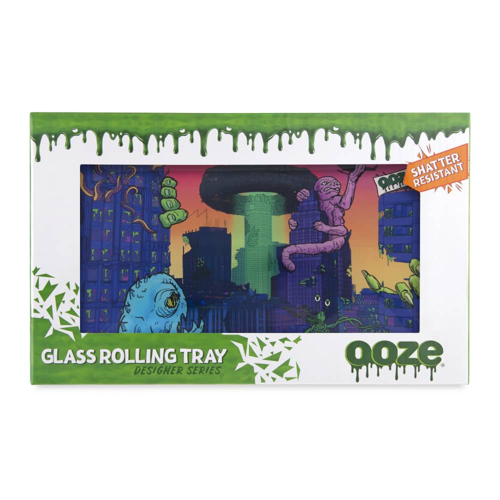 Ooze Glass Rolling Tray Designer Series Medium - Shatter Resistant