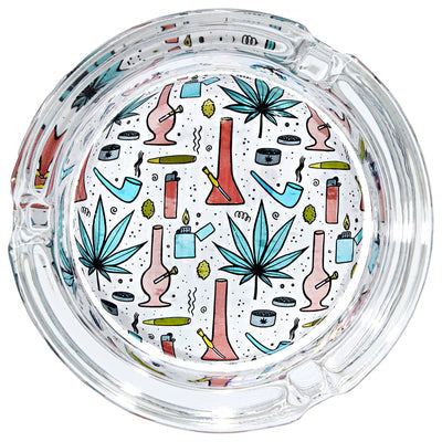 Ugly House - 3 Giddy Glass Ashtray