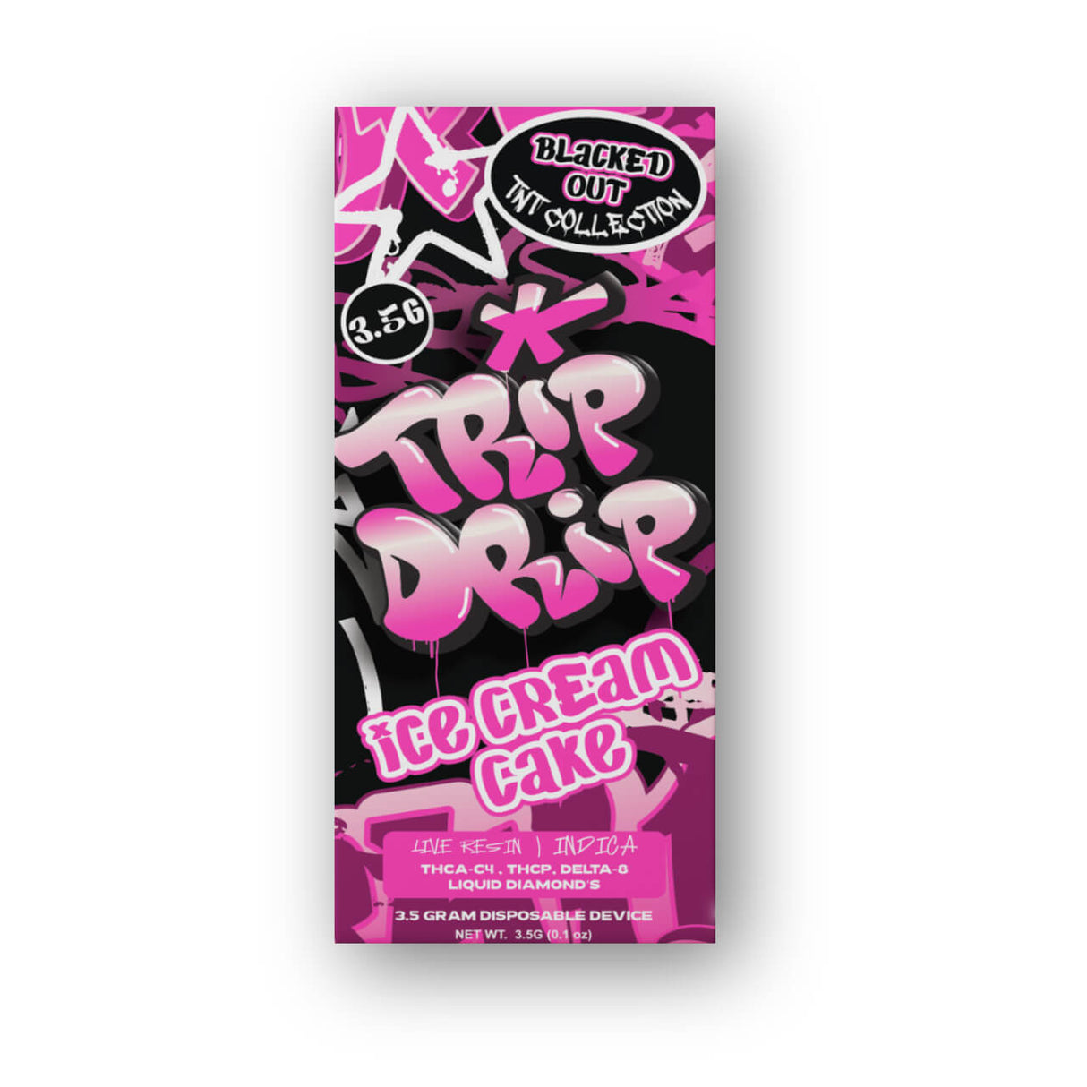 Trip Drip Blacked Out TNT Collection  Live Resin Disposable - 3.5G