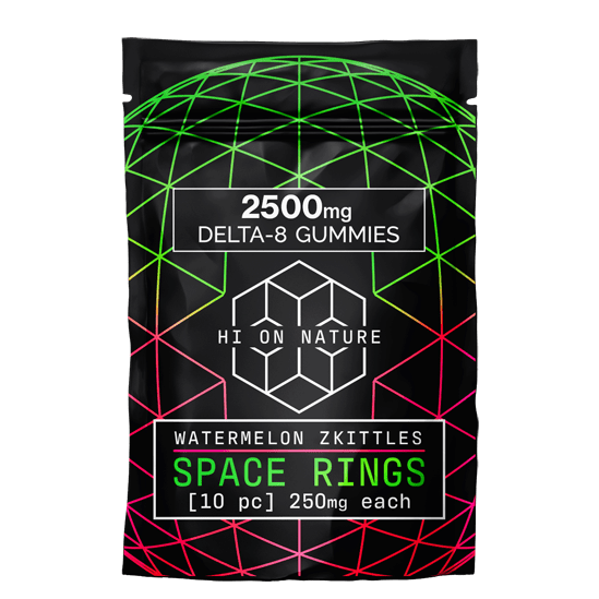 Hi On Nature DELTA 8 Space Rings - 2500MG