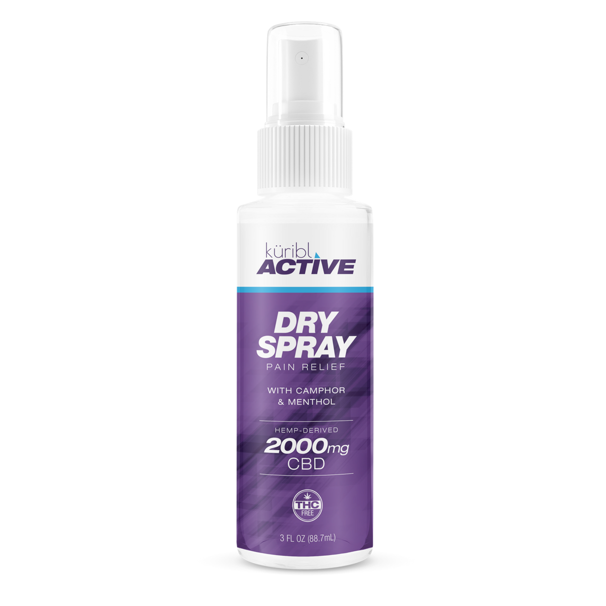 Kuribl Active Dry Spray Paint Relief Hemp-Derived - 2000MG CBD