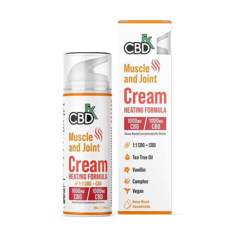 CBDfx Muscle and Joint Cream Heating Formula