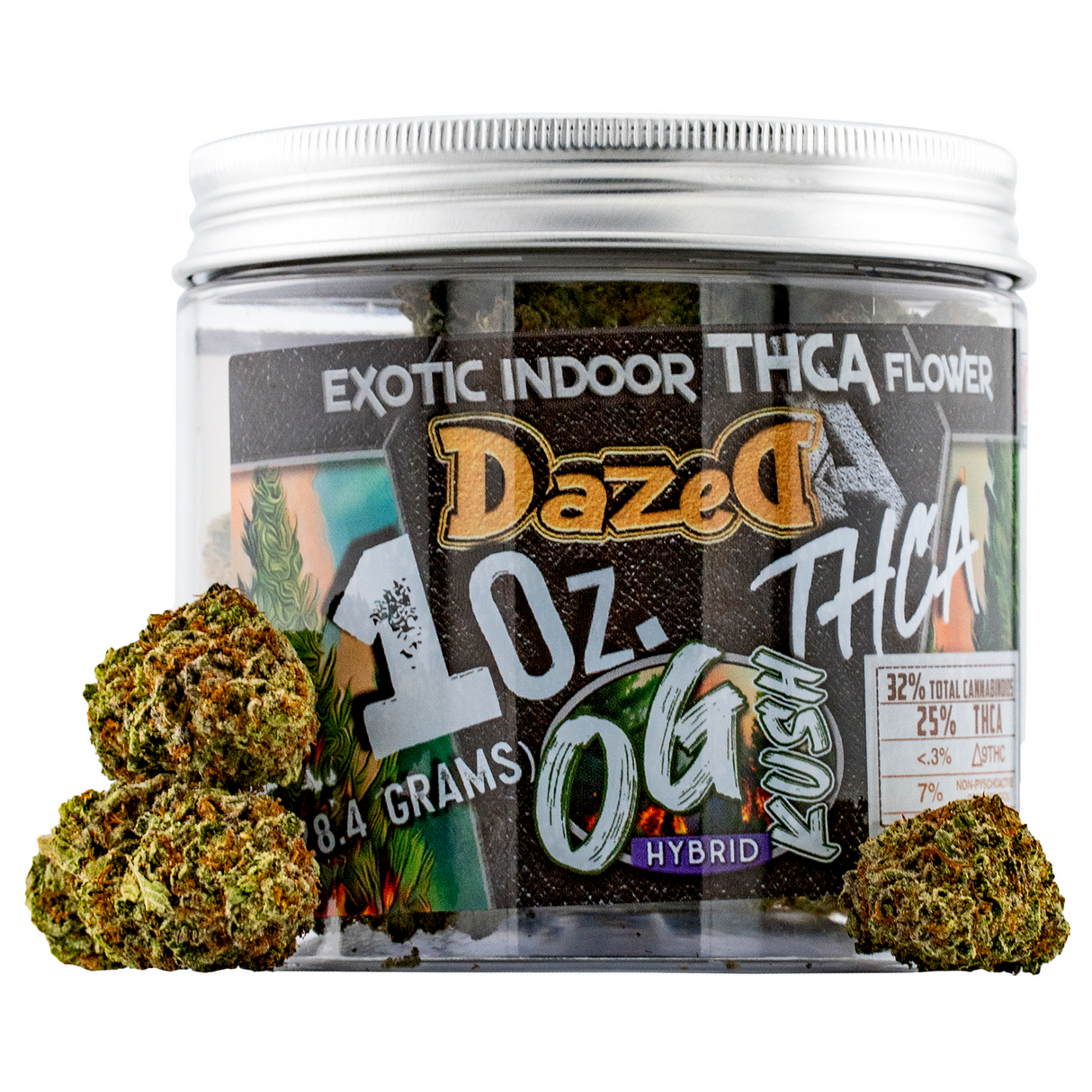 Dazed8 THC-A Exotic Indoor Flowers - 1oz