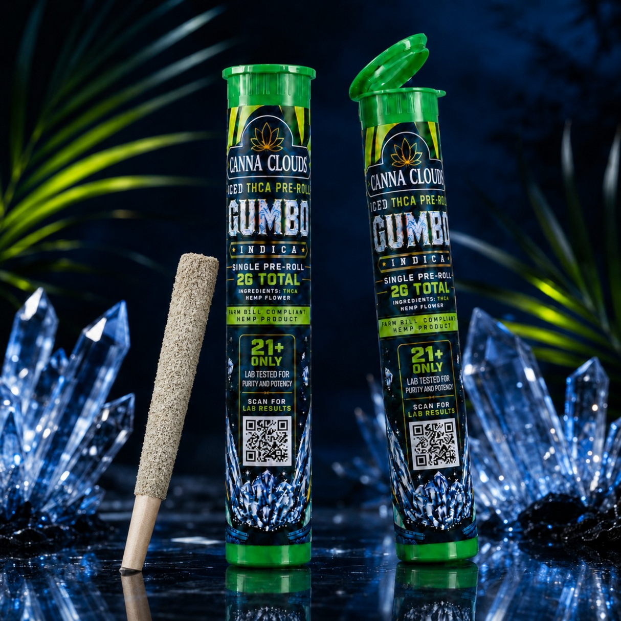 Canna Clouds Diamond THC-A Pre-Rolls - 2g