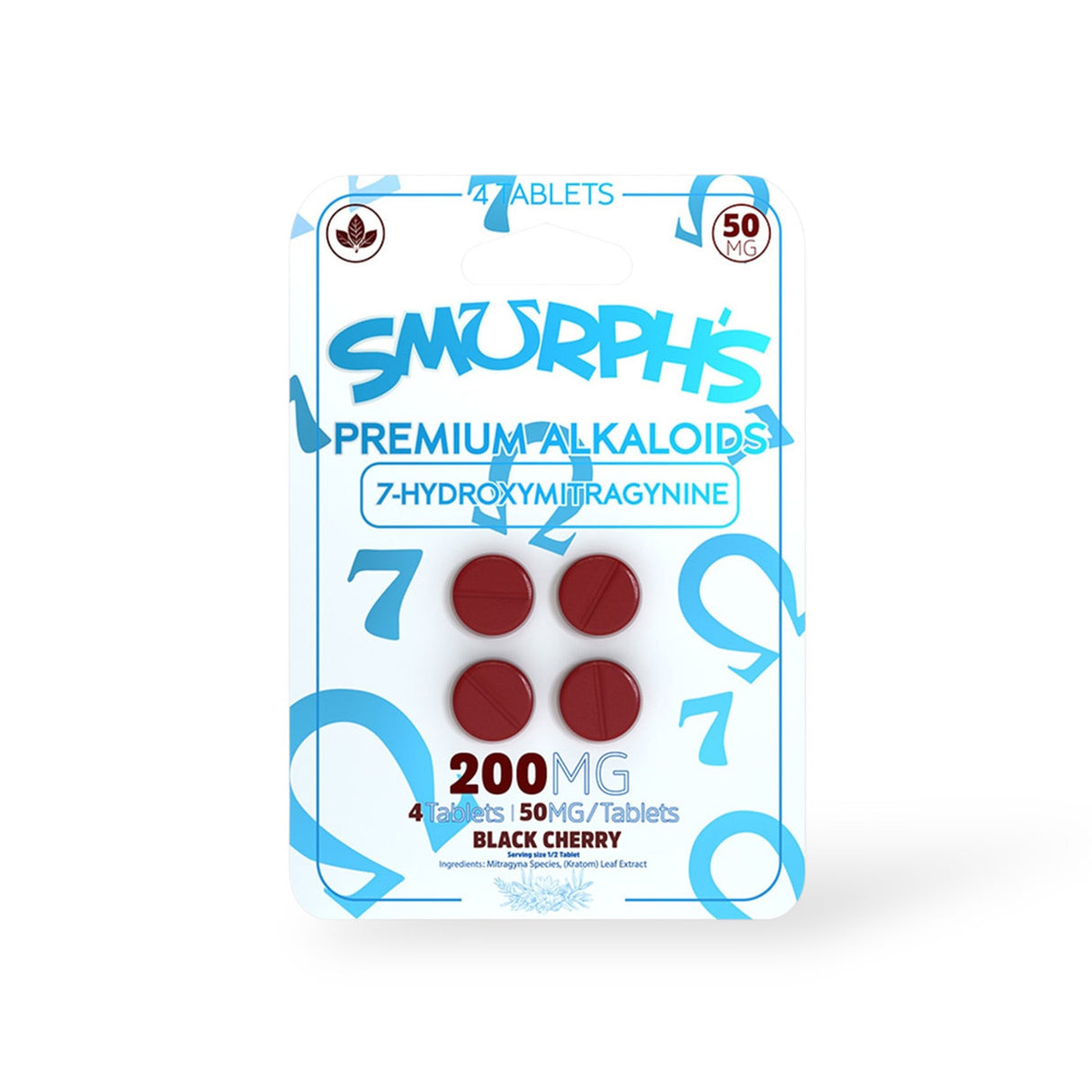Smurph’s 7-Hydroxy Kratom Leaf Extract Chewable Tablets