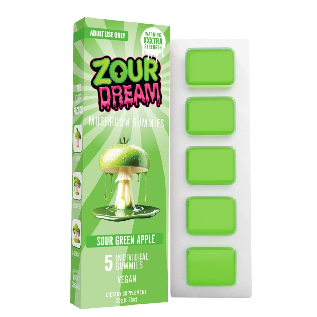 Zour Dream x Drip Dream Mushroom Gummies