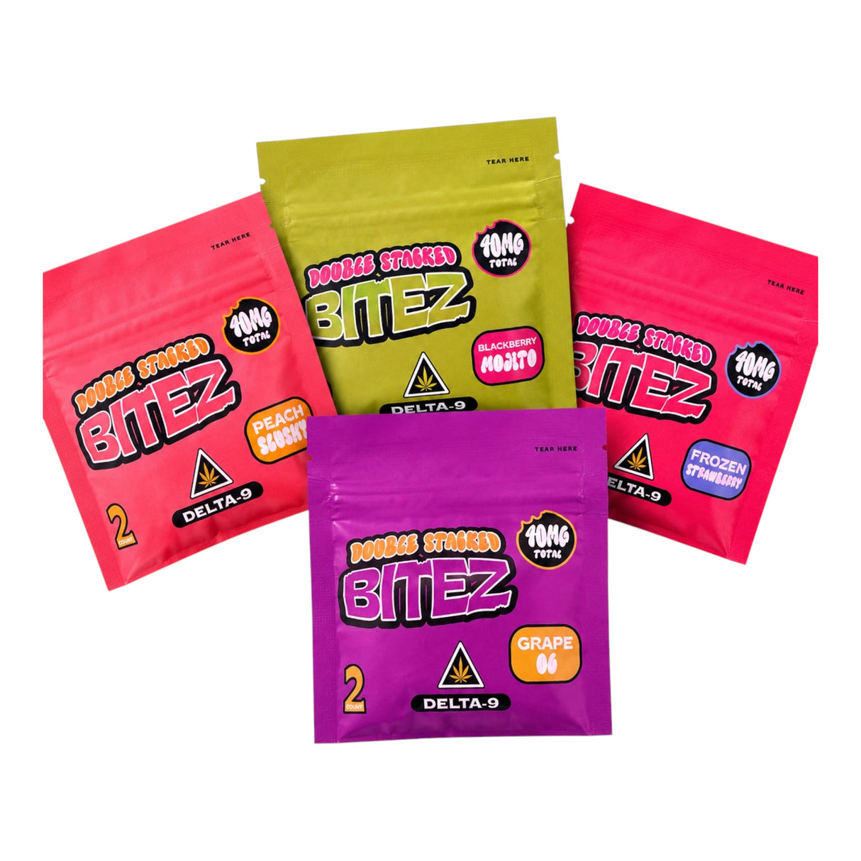 Ocho Extracts Double Stacked Bitez Delta-9 THC Gummies - 40mg