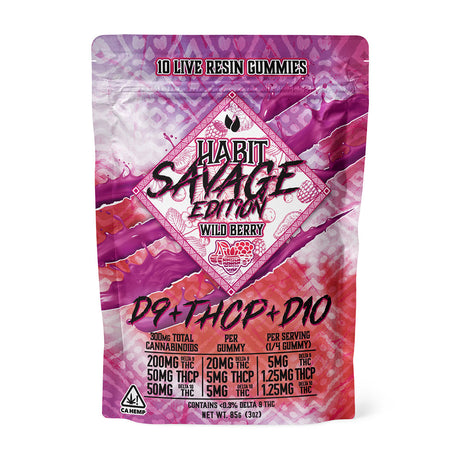 Habit Savage Edition Live Resin Gummies - 300mg